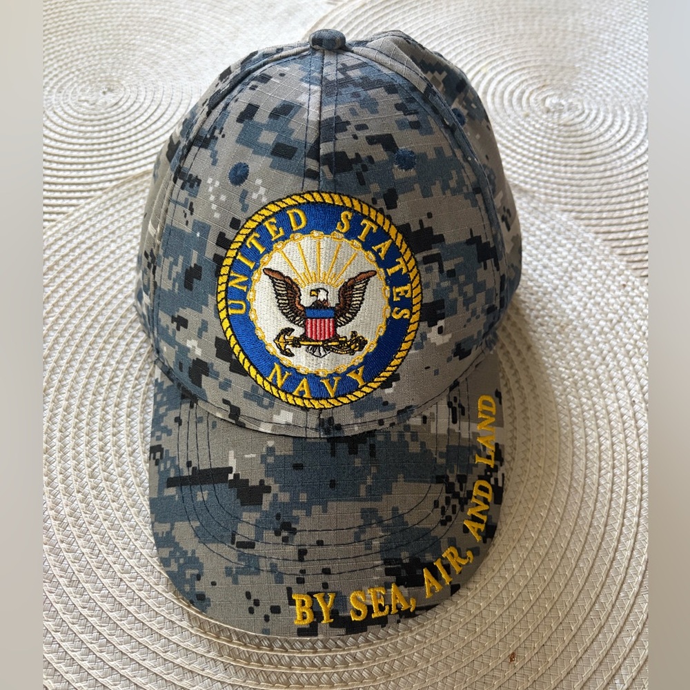 United States Navy Digital Camo Cap One Size Adjustable Strap